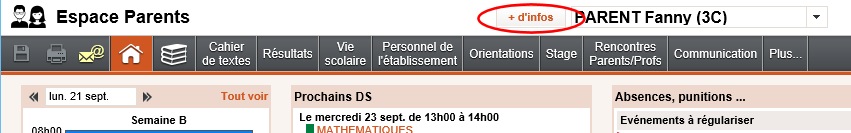 Identifiants élèves pour Pronote