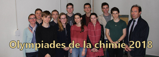 Olympiades de la chimie 2018